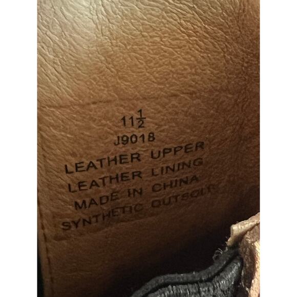 J. Crew Oar Striped Chelsea Leather Boots Size 11.5 - Picture 8 of 10